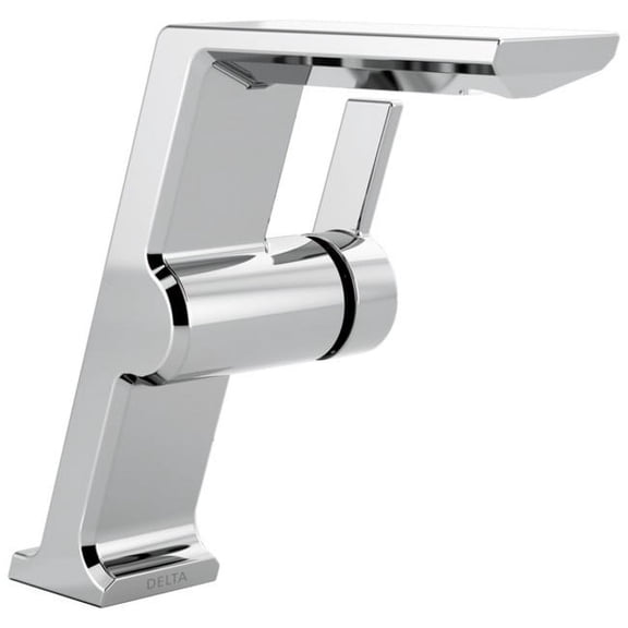 Delta 699-Dst Pivotal 1.2 GPM Single Hole Mid Height Bathroom Faucet - Lumicoat Chrome