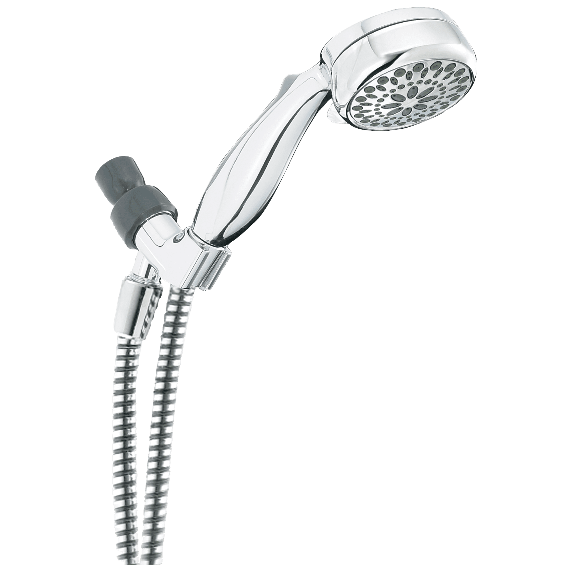 7-Setting Wall Mount Hand Shower with Cleaning Spray in Lumicoat Chrome