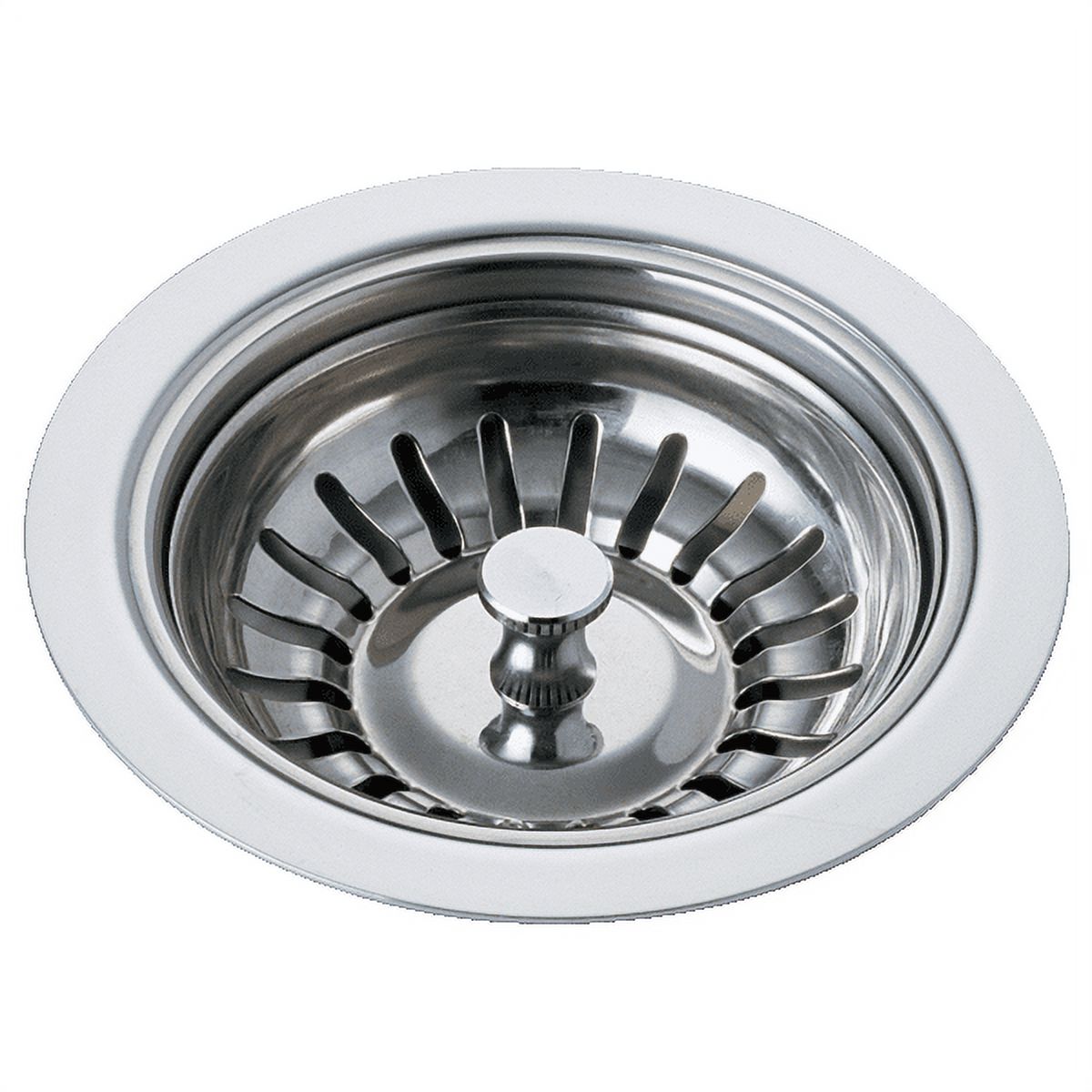 Delta 72010 Basket Strainer Flange For Standard Kitchen Sink Drain Openings - Chrome - image 1 of 7