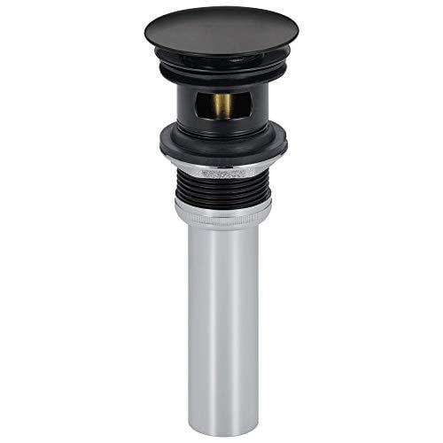 Delta 72173-BL Zura Push Pop-Up with Overflow - Matte Black