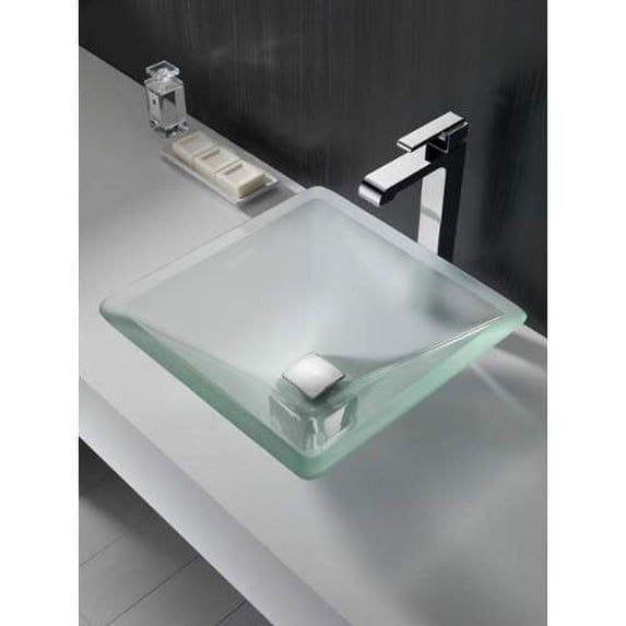Delta 72174-PN Square Push Pop-Up Drain Assembly - Nickel