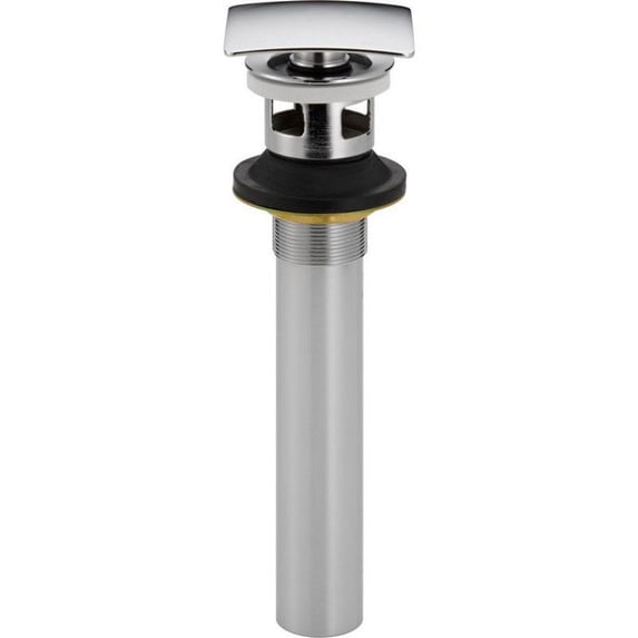 Delta 72175 Square Push Pop-Up with Overflow, Chrome