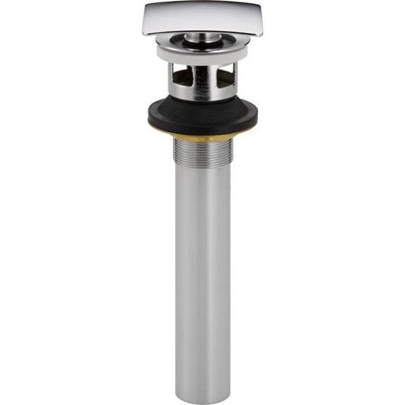 Delta 72175 Square Push Pop-Up with Overflow, Chrome