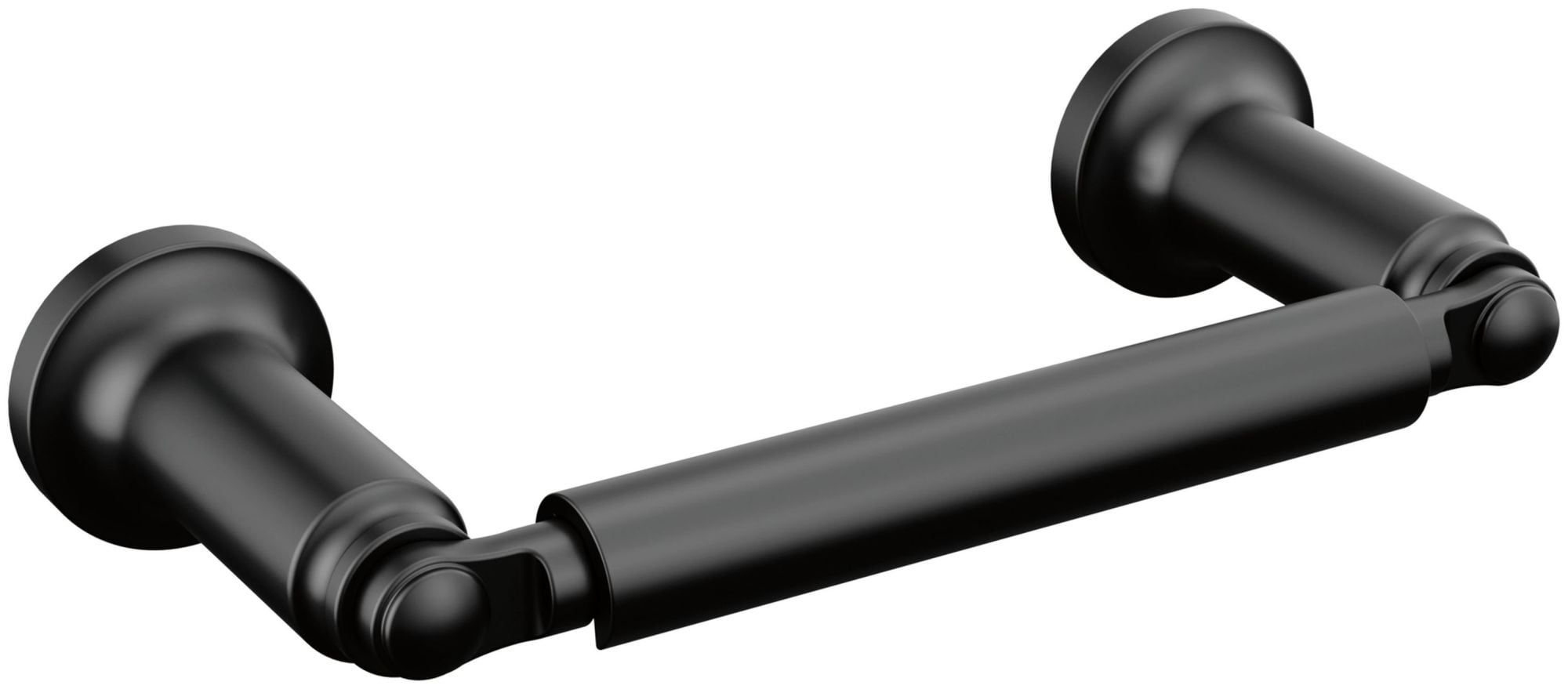Delta Saylor Matte Black Wall Mounted Pivot Arm Toilet Paper Holder