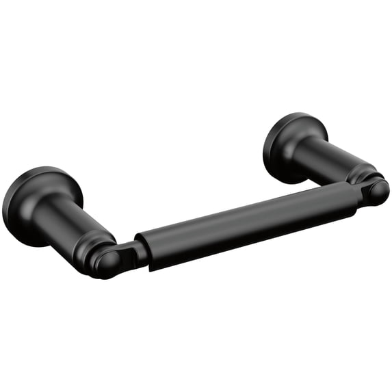 Delta 73550-BL Saylor Wall Mounted Pivoting Toilet Paper Holder - Black
