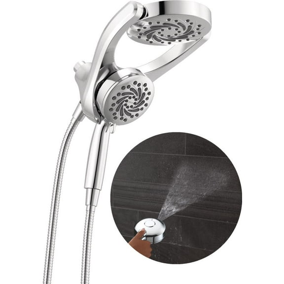 Delta 75419 Hydrorain 1.75 GPM 2-In1 Shower Head And Hand Shower - Chrome