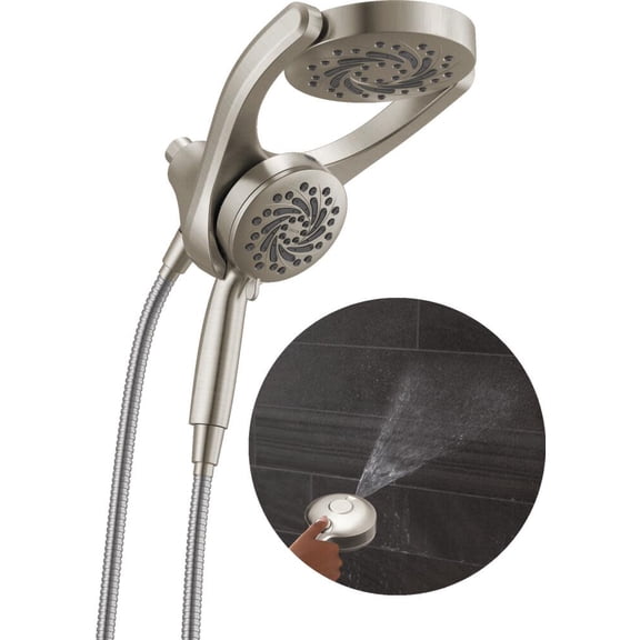Delta 75419SN Hydrorain 1.75 GPM 2-In1 Shower Head And Hand Shower - Nickel