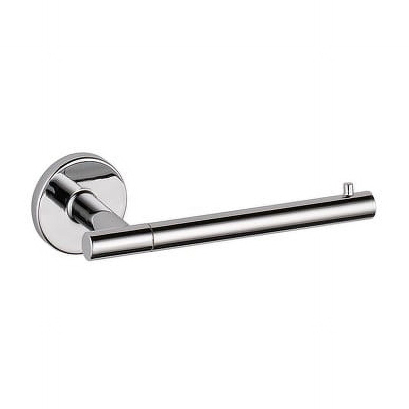 Chrome Minimalist Wall Mount Single Post Toilet Paper Holder