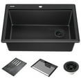 thumbnail image 1 of Delta 75A933-30S-BL Everest 30” Workstation Kitchen Sink Top Mount Drop-In Granite, 1 of 7