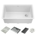 thumbnail image 1 of Delta 75B933-30S-WH Everest 30” Workstation Kitchen Sink Undermount Granite Composite, 1 of 7