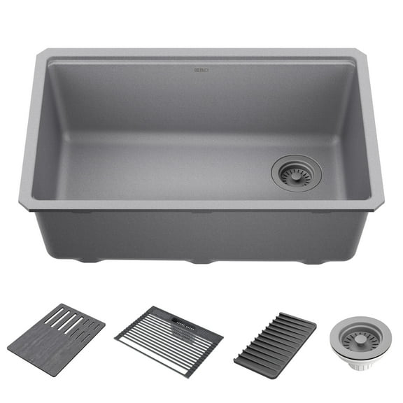 Delta 75B933-30S Everest 30” Workstation Kitchen Sink Undermount Granite Composite Single