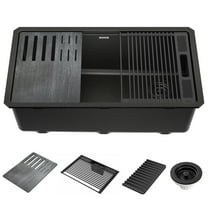 Delta 75B933-33S Everest 32” Workstation Kitchen Sink Undermount Granite Composite Single