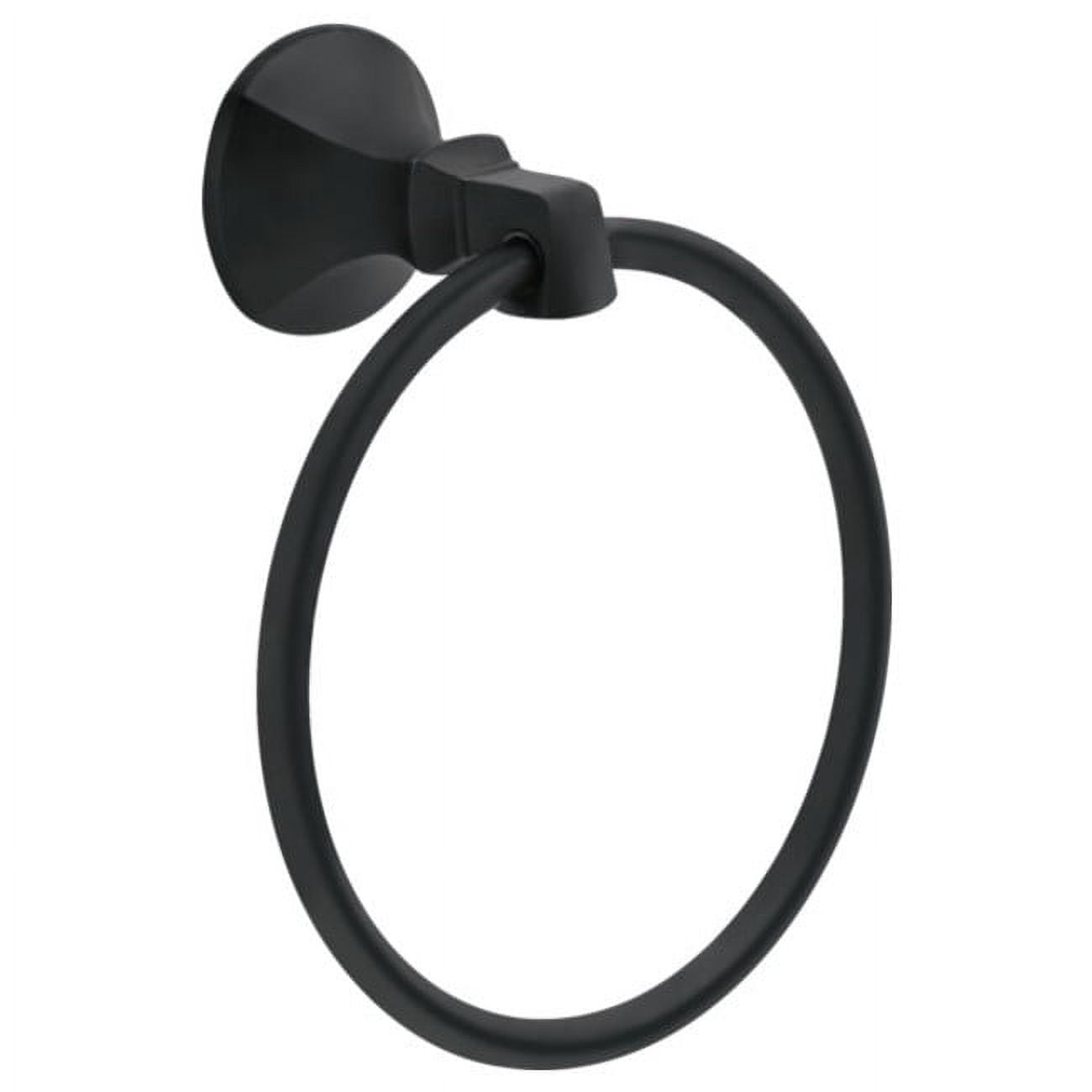 Matte Black Wall Mounted Stainless Steel Towel Ring