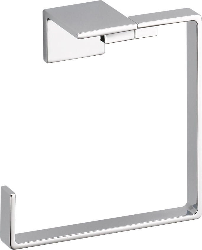 Vero Chrome Wall Mounted Square Towel Ring