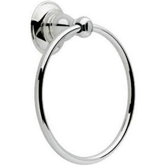 LIBERTY HARDWARE Porter Collection Towel Ring, Chrome 78446-PC
