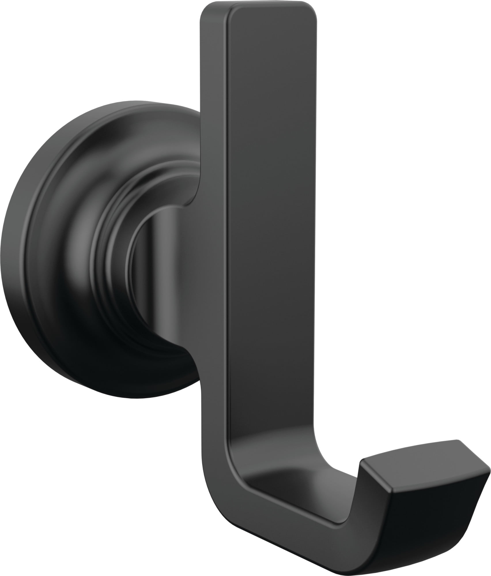 Matte Black Stainless Steel Double Towel Hook