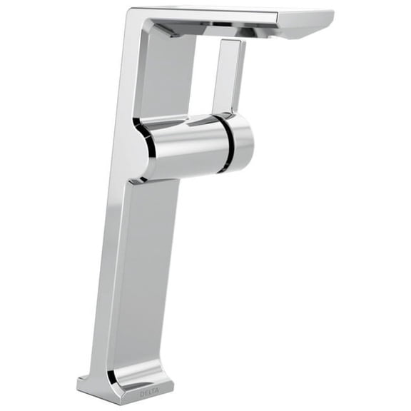 Delta 799-Dst Pivotal 1.2 GPM Single Hole Vessel Bathroom Faucet - Lumicoat Chrome