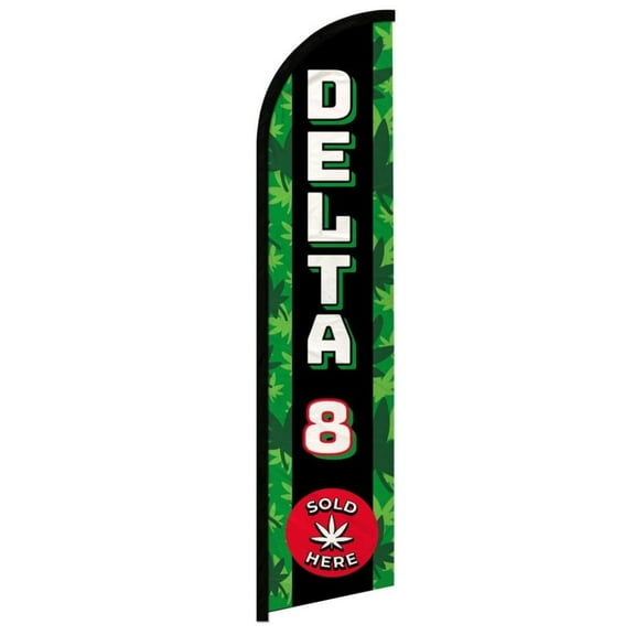 Delta 8 Sold Here Windless Banner Flag