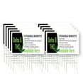 thumbnail image 1 of Delta 8 THC Available Here Yard Sign 10 Pack of 24 Inch x 36 Inch Double Sided Weatherproof Heavy-Duty Plastic with Stake | Herbal Wellness, CBD Shops, Customer Ready | Made in USA, 1 of 7
