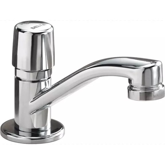 Delta 86T1194 Commercial Single Hole 0.35 GPM Metering Bathroom Faucet - Chrome