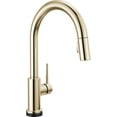 thumbnail image 1 of Delta 9159TLV-PN-DST Trinsic 1.8 GPM Single Hole Pull Down Touchless Kitchen Faucet -, 1 of 7