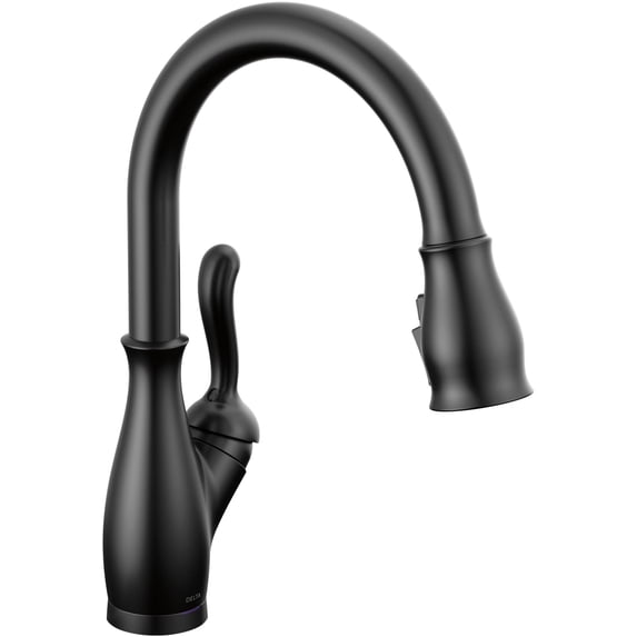 Delta 9178TL-BL-DST Leland 1.8 GPM Single Hole Pull Down Touchless Kitchen Faucet - Black