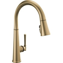 Delta 9182-Dst Emmeline 1.8 GPM Single Hole Pull Down Kitchen Faucet - Lumicoat Champagne