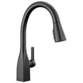 thumbnail image 1 of Delta 9183T-Dst Mateo 1.8 GPM Single Hole Kitchen Faucet - Black, 1 of 7