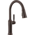 thumbnail image 1 of Delta 9184-Dst Renaldi 1.8 GPM Single Hole Pull Down Kitchen Faucet - Bronze, 1 of 7
