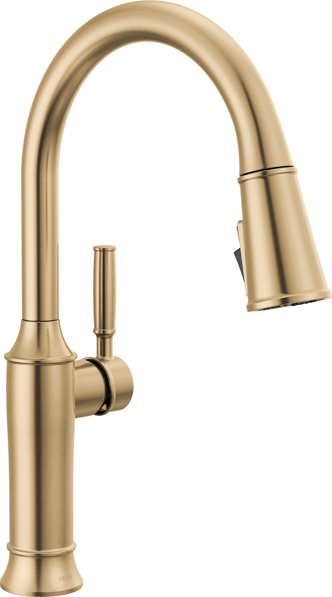 Delta 9184-Dst Renaldi 1.8 GPM Single Hole Pull Down Kitchen Faucet - Lumicoat Champagne