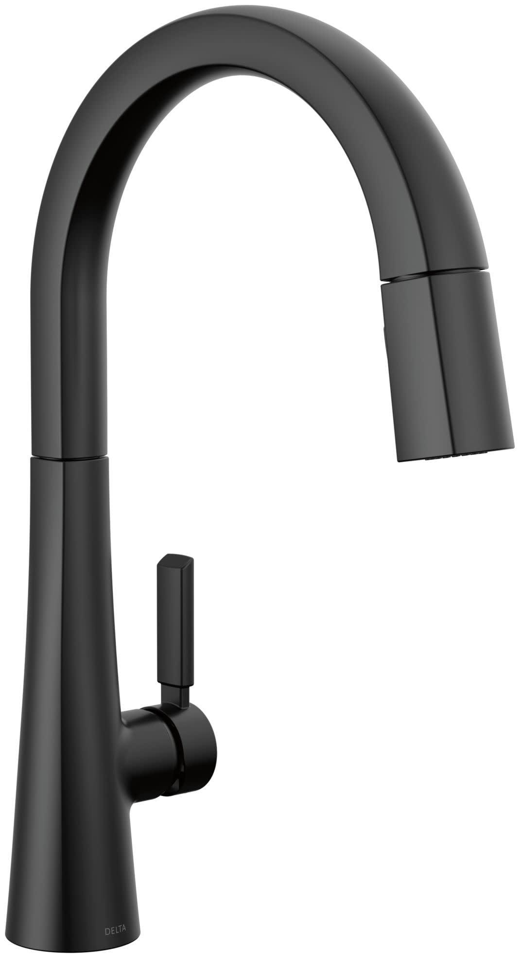 Matte Black Stainless Steel Pull-Down Kitchen Faucet