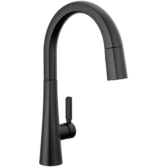 Delta 9191-Pr-Dst Monrovia 1.8 GPM Deck Mounted Pull Down Kitchen Faucet - Black