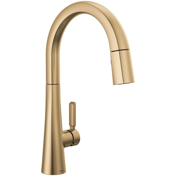 Delta 9191-Pr-Dst Monrovia 1.8 GPM Deck Mounted Pull Down Kitchen Faucet - Lumicoat