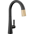 thumbnail image 1 of Delta 9191-Pr-Dst Monrovia 1.8 GPM Deck Mounted Pull Down Kitchen Faucet - Matte Black /, 1 of 7