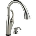 thumbnail image 1 of Delta 9192T-SSSD-DST Addison, Single Handle Pull-Down Kitchen Faucet with Touch2O Technology and Soap Dispenser, Without Sidespray, Stainless, 1 of 7