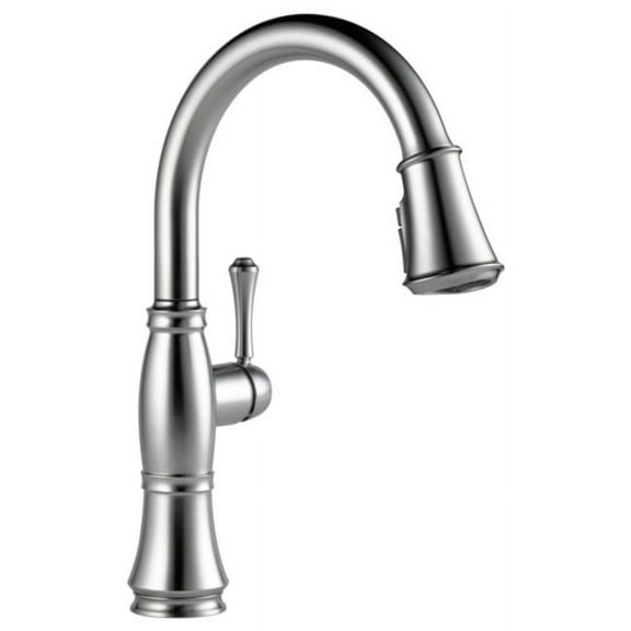Delta 9197-Dst Cassidy Pull-Down Kitchen Faucet - Lumicoat Arctic Stainless