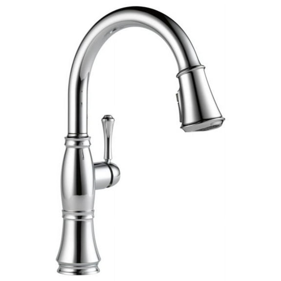Delta 9197-Dst Cassidy Pull-Down Kitchen Faucet - Lumicoat Chrome