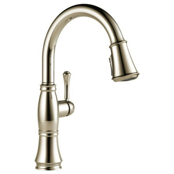 Delta 9197-Dst Cassidy Pull-Down Kitchen Faucet - Lumicoat Polished Nickel