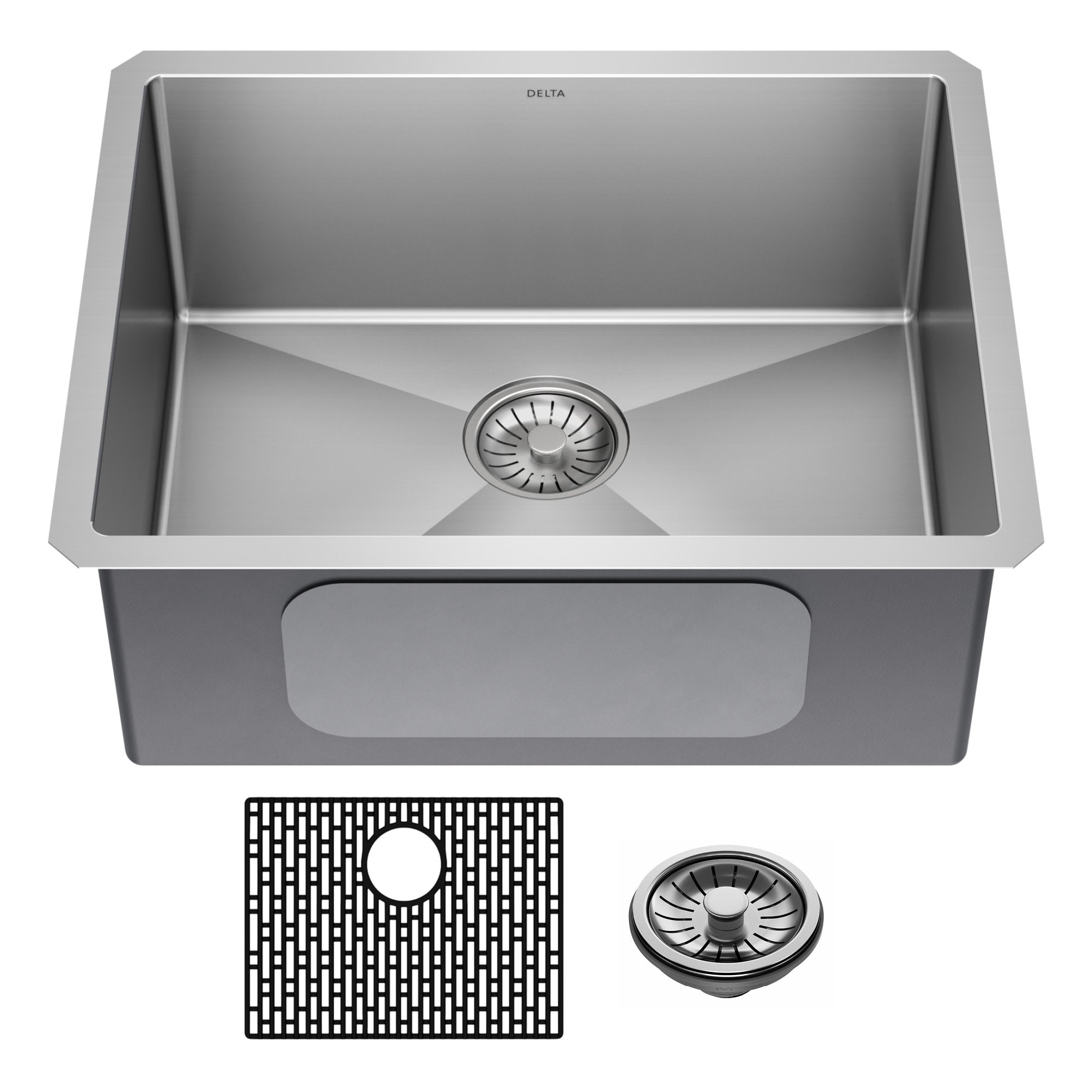 Delta 23-inch Stainless Steel Undermount Single Bowl Kitchen Sink