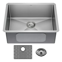 Delta 953034-23S Lenta 23” Undermount 16 Gauge Stainless Steel Single Bowl Kitchen Sink -