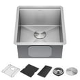 thumbnail image 1 of Delta 95B9031-17S-SS Rivet 17” Workstation Bar/Prep Kitchen Sink Undermount 16 Gauge, 1 of 7
