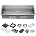 thumbnail image 1 of Delta 95BA131-45S-SS Rivet 45” Workstation Kitchen Sink Undermount 16 Gauge Stainless, 1 of 7
