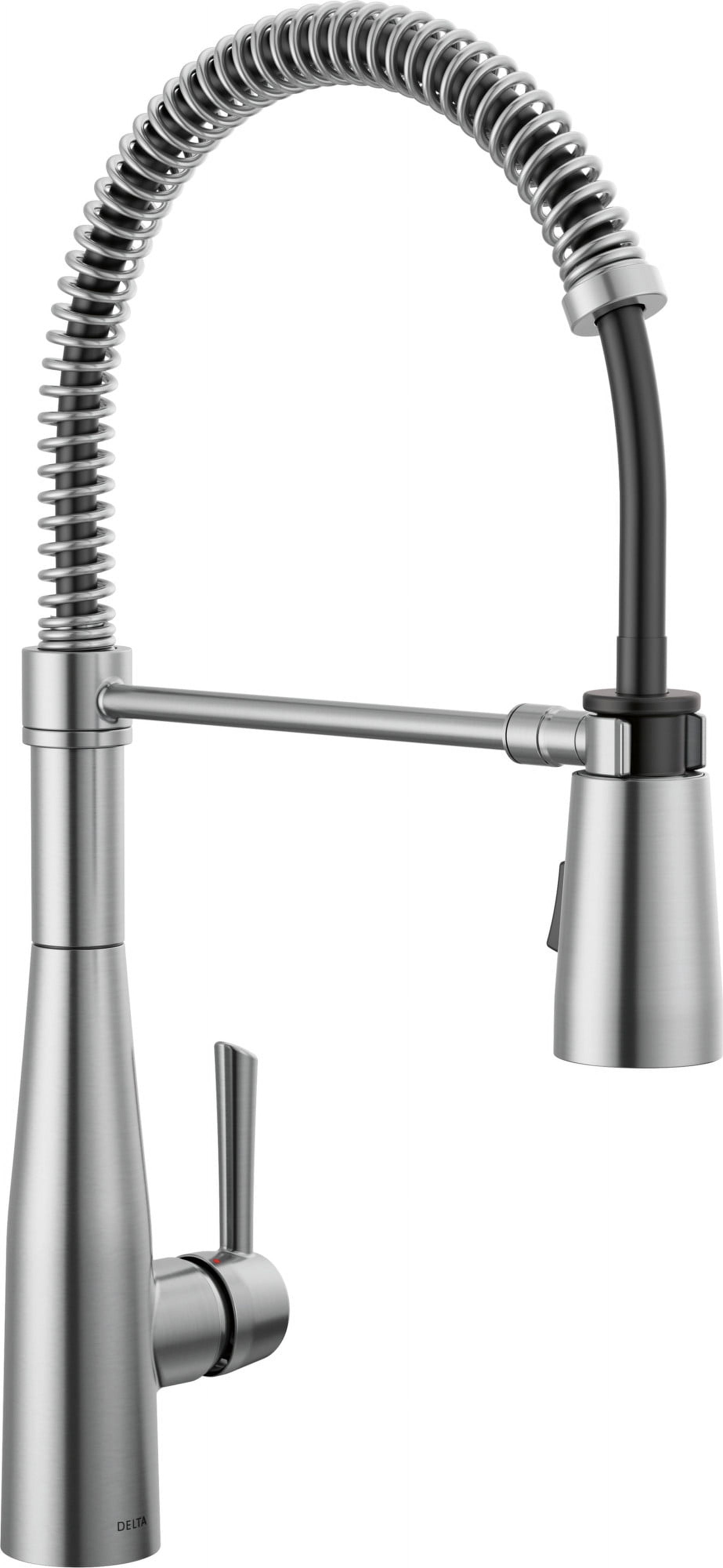 Arctic Stainless Steel Single-Handle Pull-Down Spring Kitchen Faucet