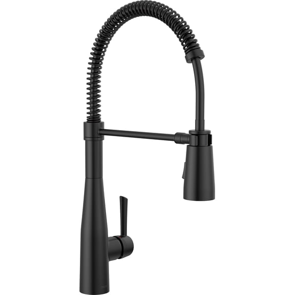 Delta 9613-Dst Essa 1.8 GPM Single Hole Pre-Rinse Pull Down Kitchen Faucet - Black