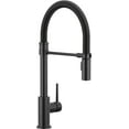 thumbnail image 1 of Delta 9659-BL-DST Trinsic 1.8 GPM Single Hole Pre-Rinse Pull Down Kitchen Faucet - Black, 1 of 7