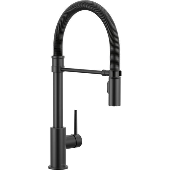 Delta 9659-BL-DST Trinsic 1.8 GPM Single Hole Pre-Rinse Pull Down Kitchen Faucet - Black