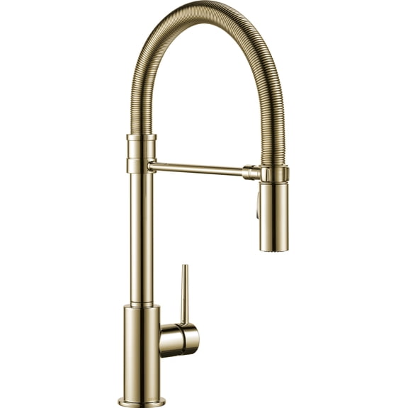 Delta 9659-Dst Trinsic 1.8 GPM Single Hole Pre-Rinse Pull Down Kitchen Faucet - Nickel