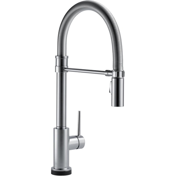 Delta 9659Tl-Dst Trinsic Semi Pro 1.8 GPM Single Hole Pull Down Touchless Kitchen Faucet -