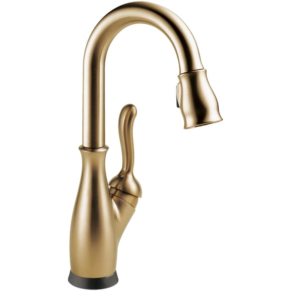 Delta 9678T-Dst Leland Deck Mounted Single Handle Pull-Down Bar Faucet - Bronze