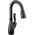 thumbnail image 1 of Delta 9678Tl-Dst Leland 1.8 GPM Single Hole Pull Down Touchless Bar Faucet - Black, 1 of 7